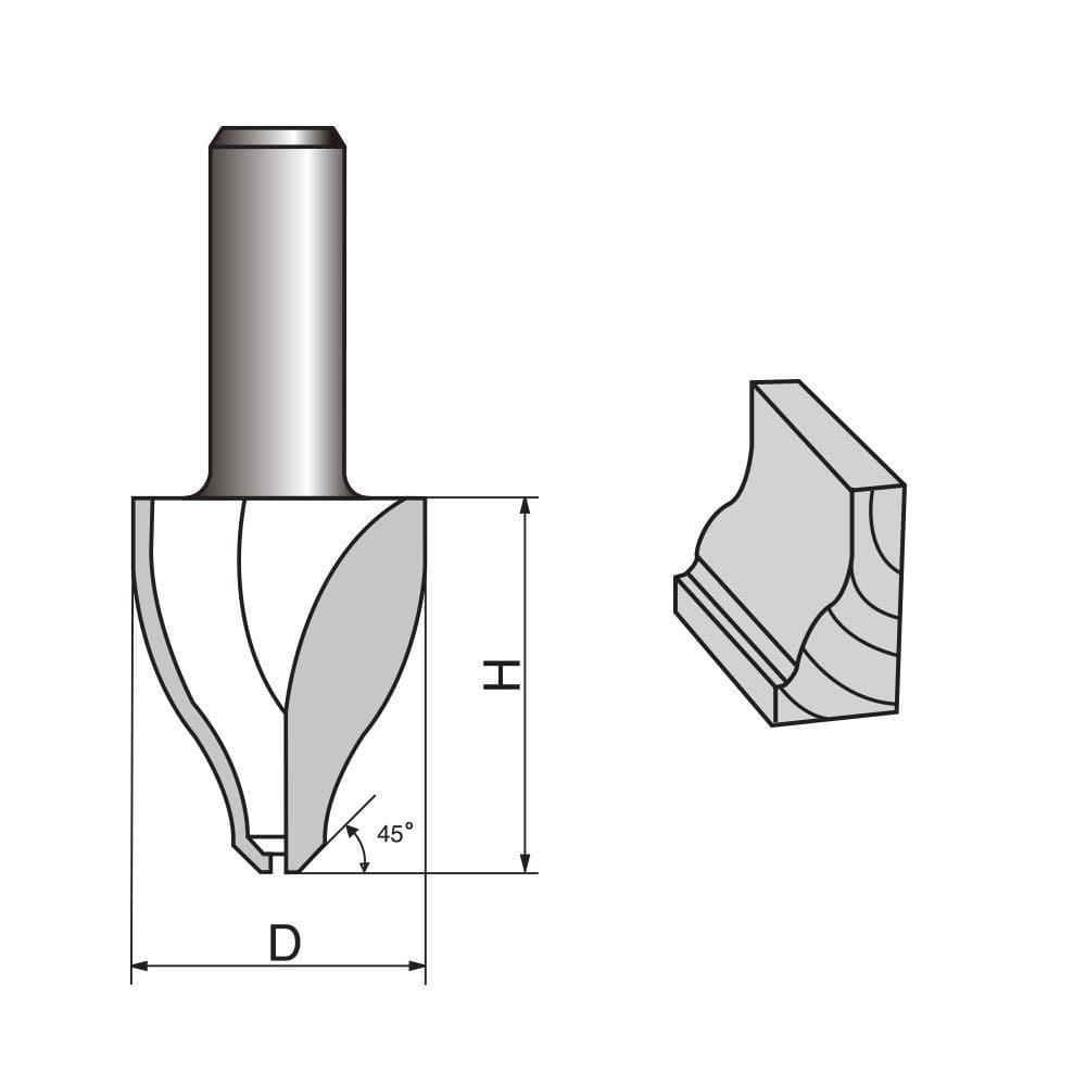 Vertical Raised Panel Router Bit-1405 - FindBuyTool