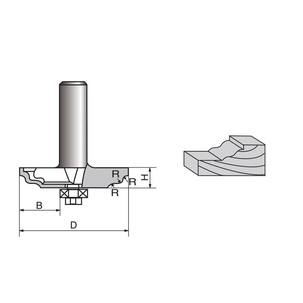 Wavy Edge Molding Router bit - FindBuyTool