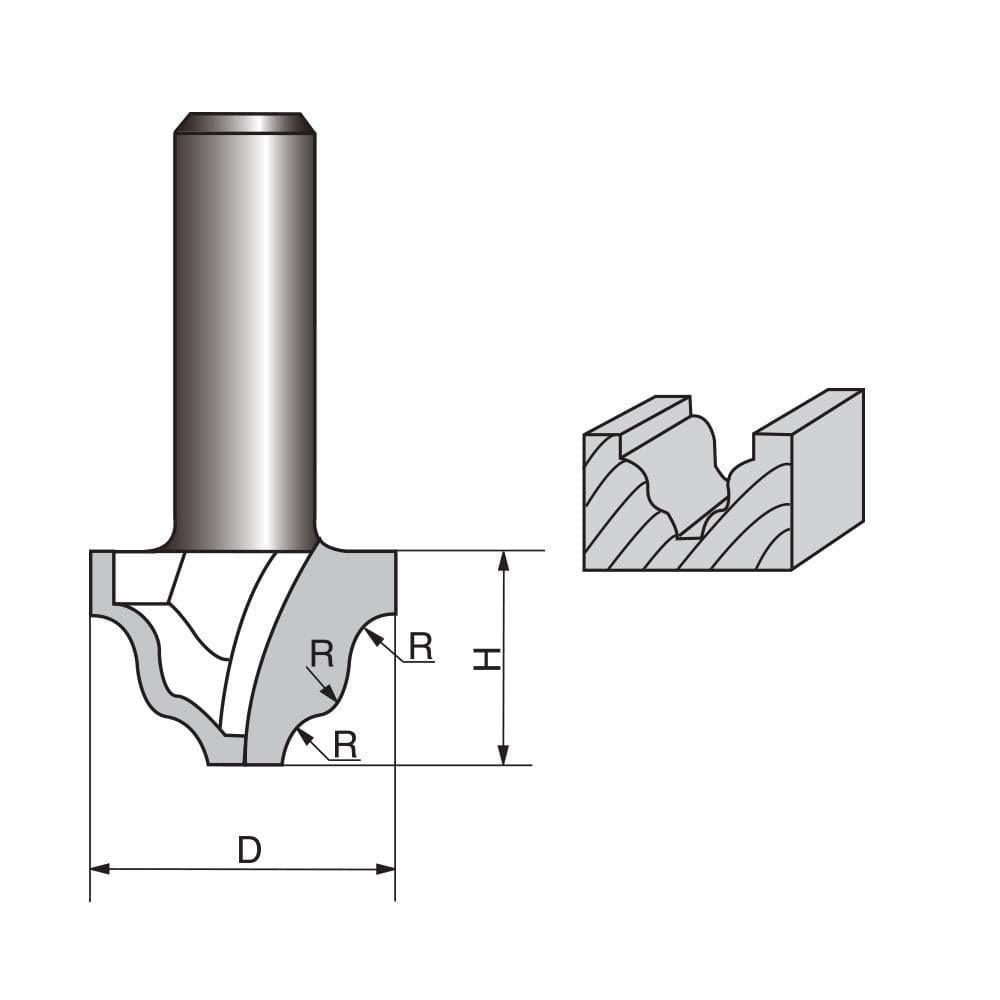 Wavy Edge Mould Router bit - FindBuyTool