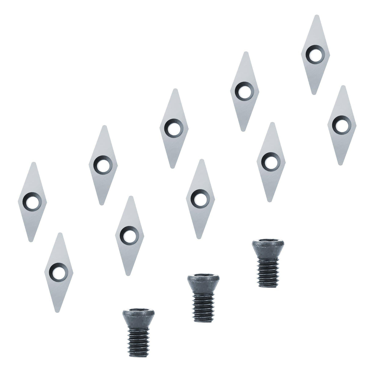 Woodturning Diamond Carbide Insert Cutter 28 x 10 x 2.5mm-R0.8 for EWT Detailers - FindBuyTool