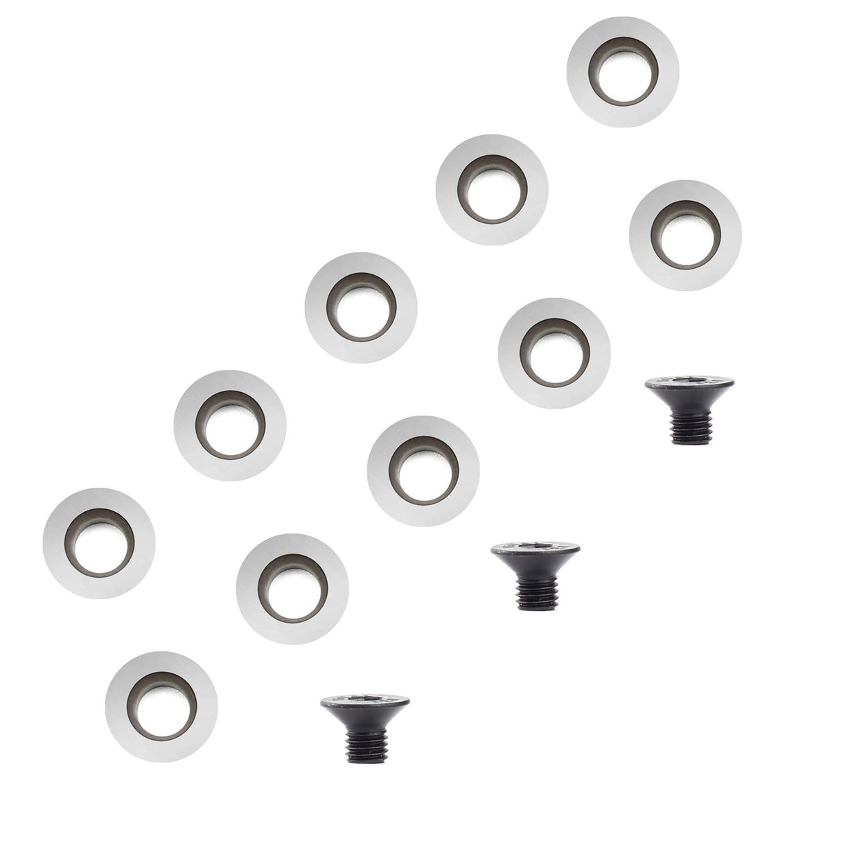 Woodturning Carbide Insert Cutter 11 x 4.0mm-15° Round Shape - FindBuyTool