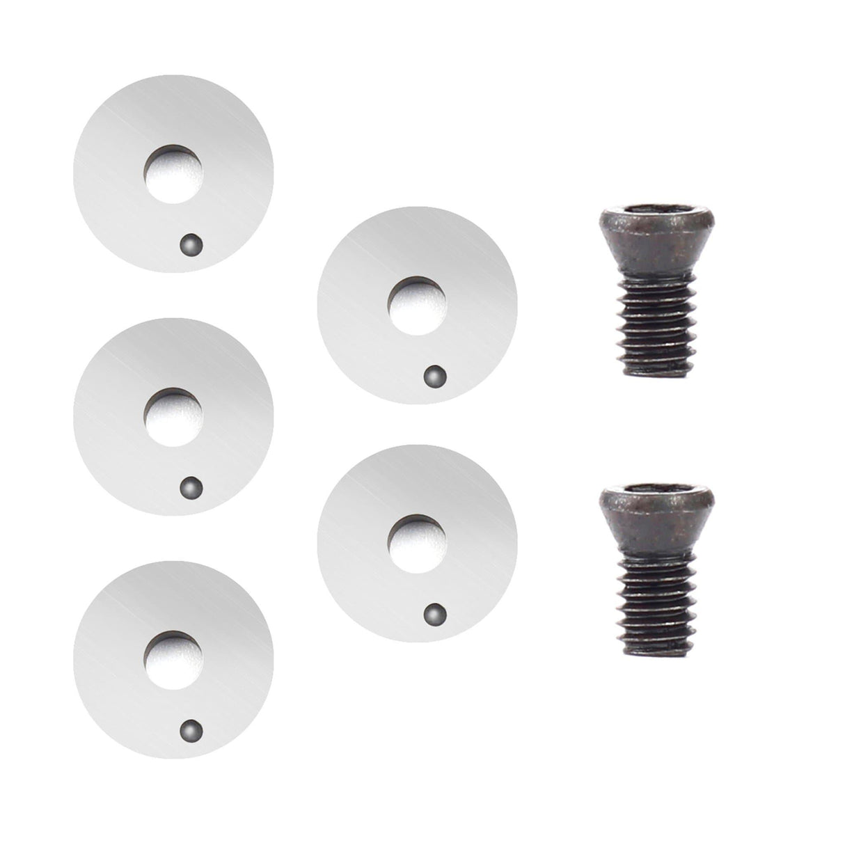 Woodturning Carbide Insert Cutter 14 x 3.2mm-8° Round Shape - FindBuyTool