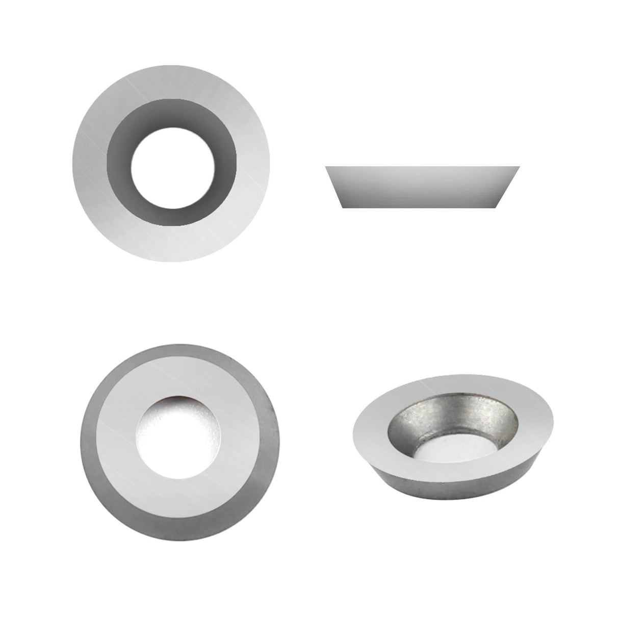 Woodturning Carbide Insert Cutter 15 x 2.5mm-30° Round Shape - FindBuyTool
