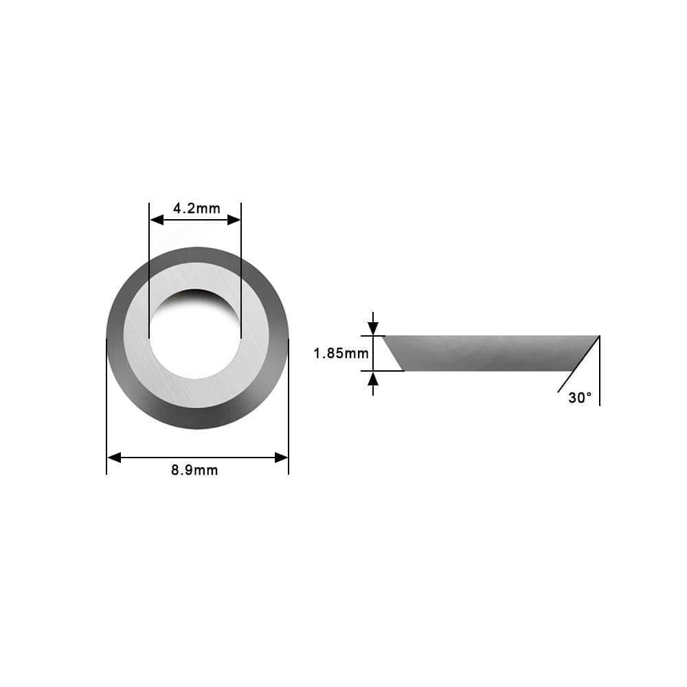 Woodturning Negative Rake Carbide Insert Cutter Round Shape for EWT Finishers Hollowers - FindBuyTool