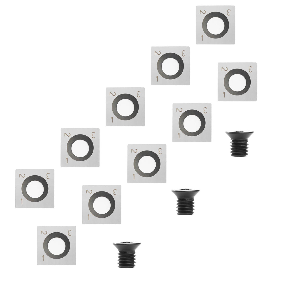 Woodturning Carbide Insert Cutter 14 x 14 x 2mm-30°-4R0.5 Square Shape - FindBuyTool