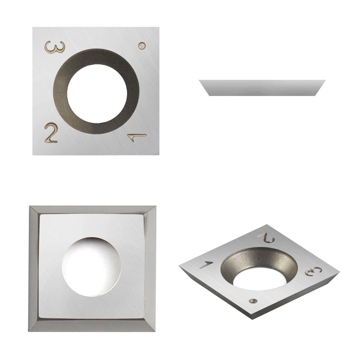 Woodturning Carbide Insert Cutter 14 x 14 x 2mm-30° Square Shape - FindBuyTool