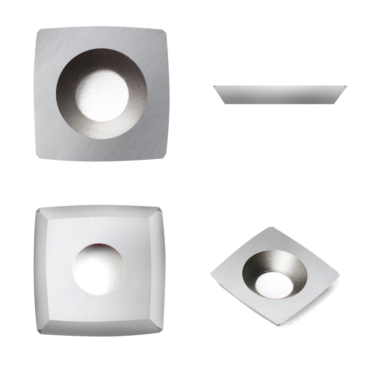 Woodturning Carbide Insert Cutter 11 x 11 x 2mm-30°-R50-4R0.5 Square Radius Shape - FindBuyTool