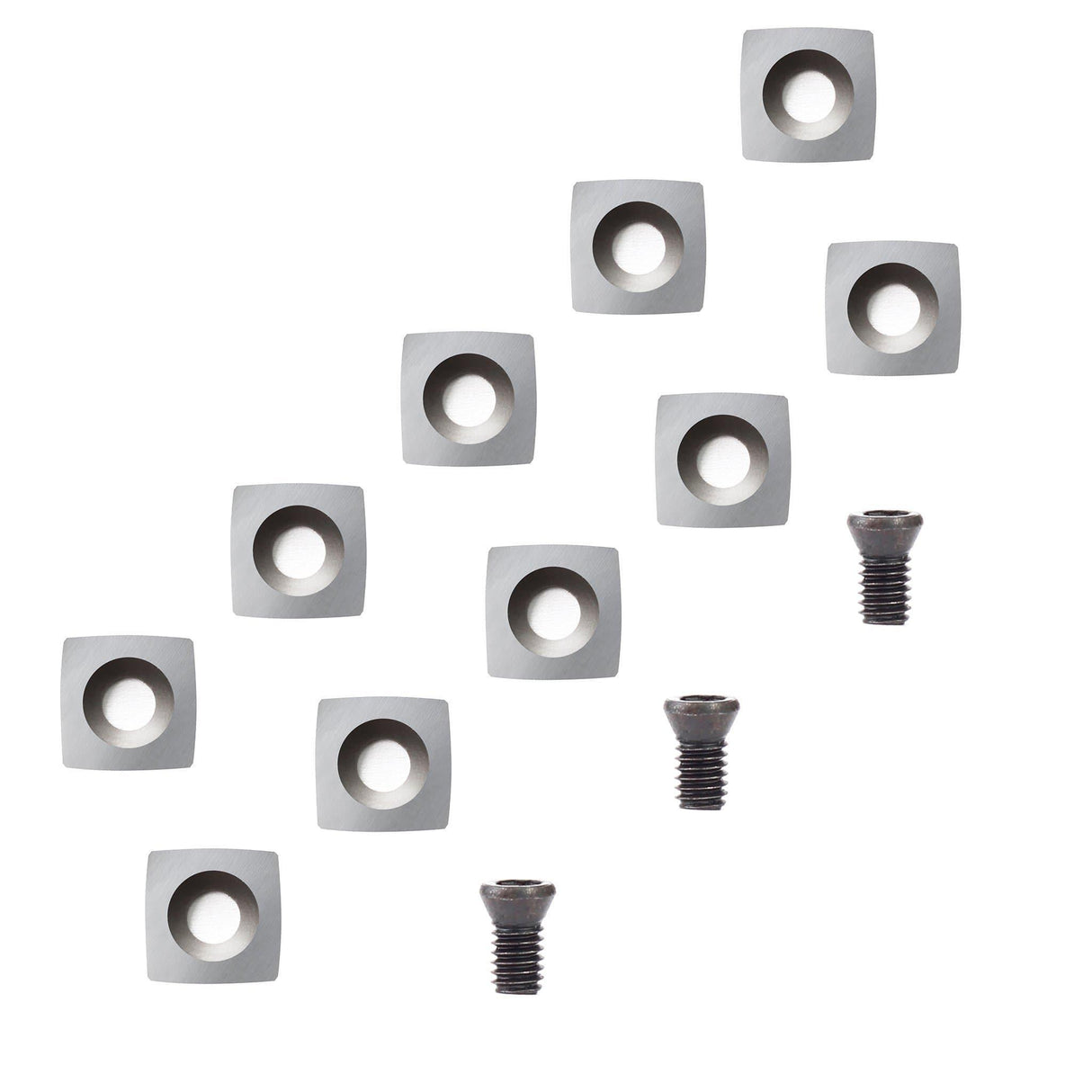 Woodturning Carbide Insert Cutter 11 x 11 x 2mm-30°-R50-4R0.5 Square Radius Shape - FindBuyTool