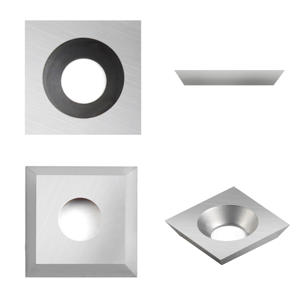 Woodturning Carbide Insert Cutter 11x11x2.0mm-30° Square Shape - FindBuyTool