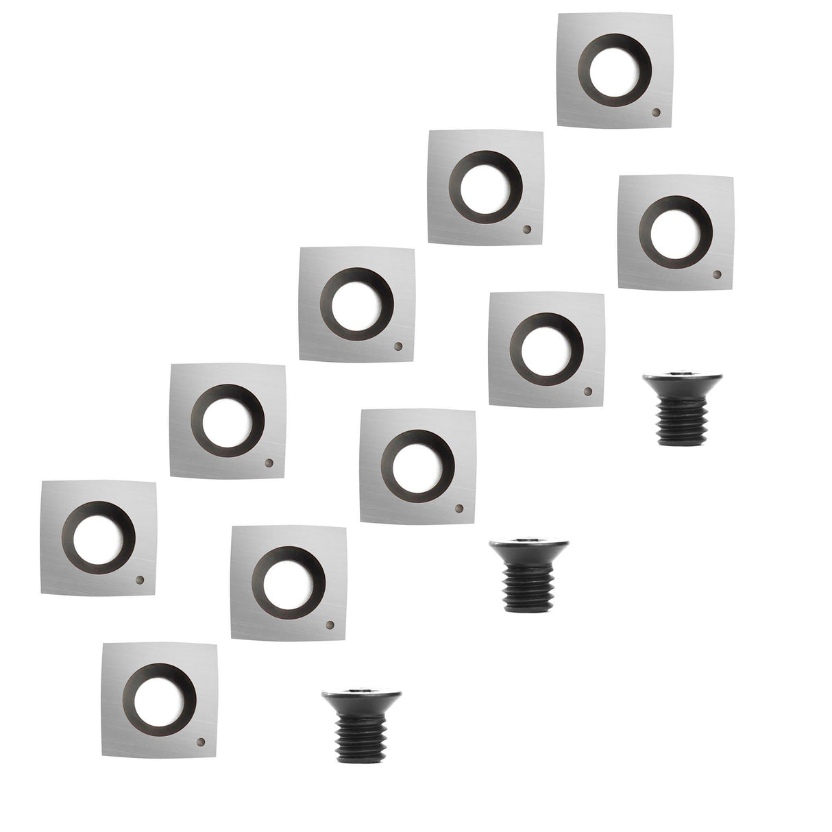 Woodturning Carbide Insert Cutter 15 x 15 x 2.5mm R4 for EWT Roughers - FindBuyTool