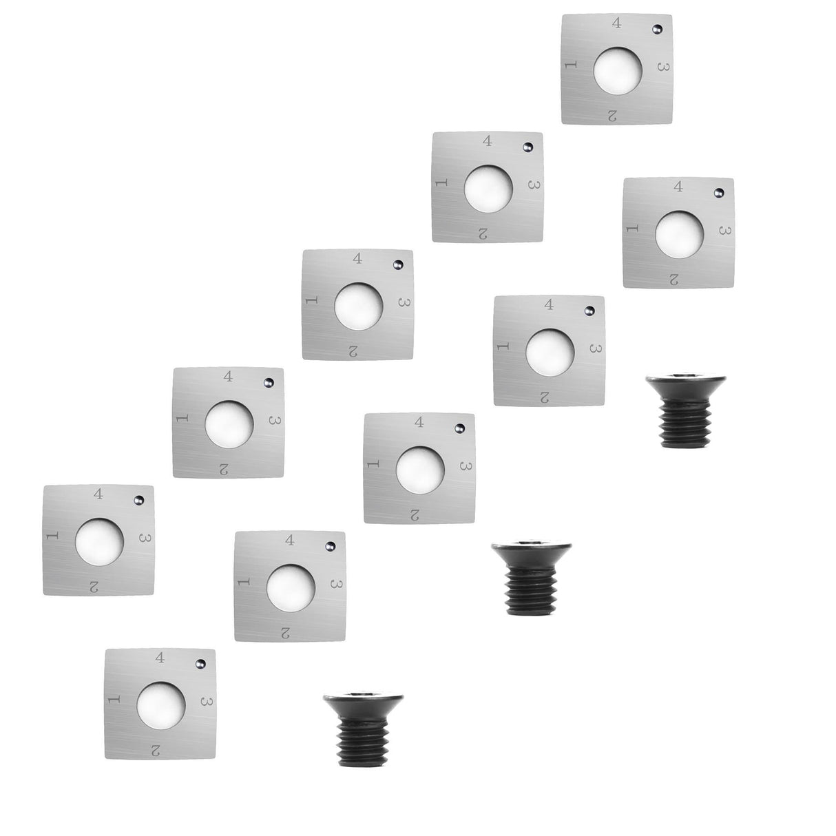 Woodturning Carbide Insert Cutter 15 x 15 x 2.5mm-30°-R150-4R0.5 Square Radius Shape - FindBuyTool