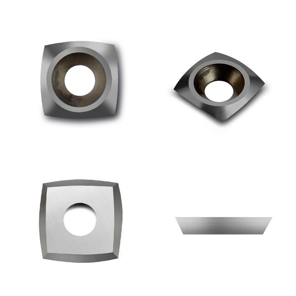 Woodturning Negative Rake Carbide Insert Cutter 15x15x2.5mm R2 for EWT Roughers - FindBuyTool