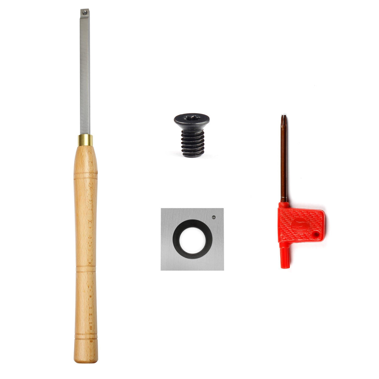 Woodturning Carbide Lathe Tool Mid Size Rougher Square Tip - FindBuyTool