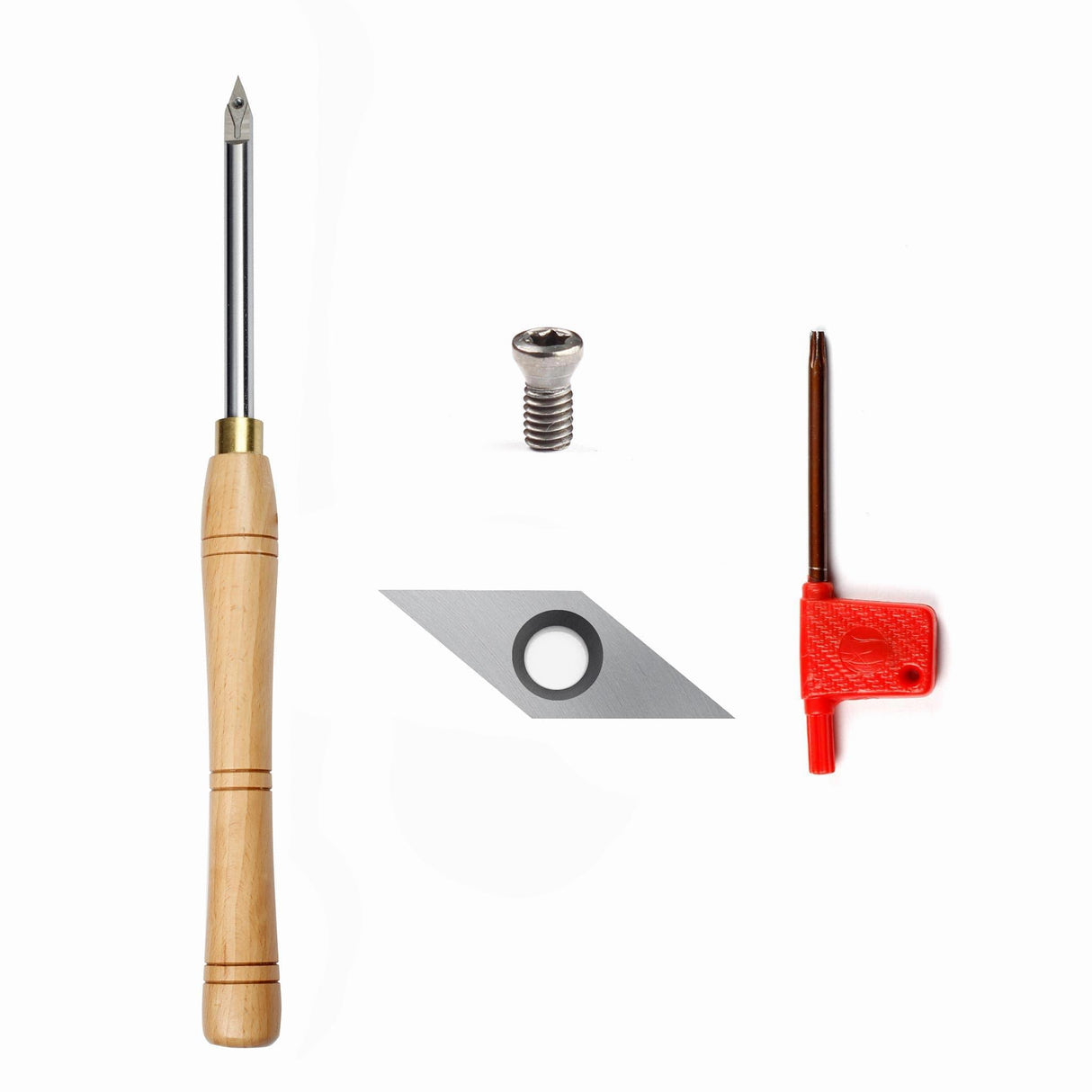 Woodturning Carbide Lathe Tool Mid Size Detailer Diamond Tip - FindBuyTool