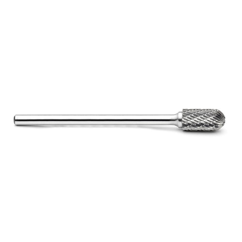 Carbide Burr SC-5L4 Cylinderical Ball Nose OMNI Range Head D 1/2 x 1L ,1/4 Shank, 4 Inch Full Length - FindBuyTool