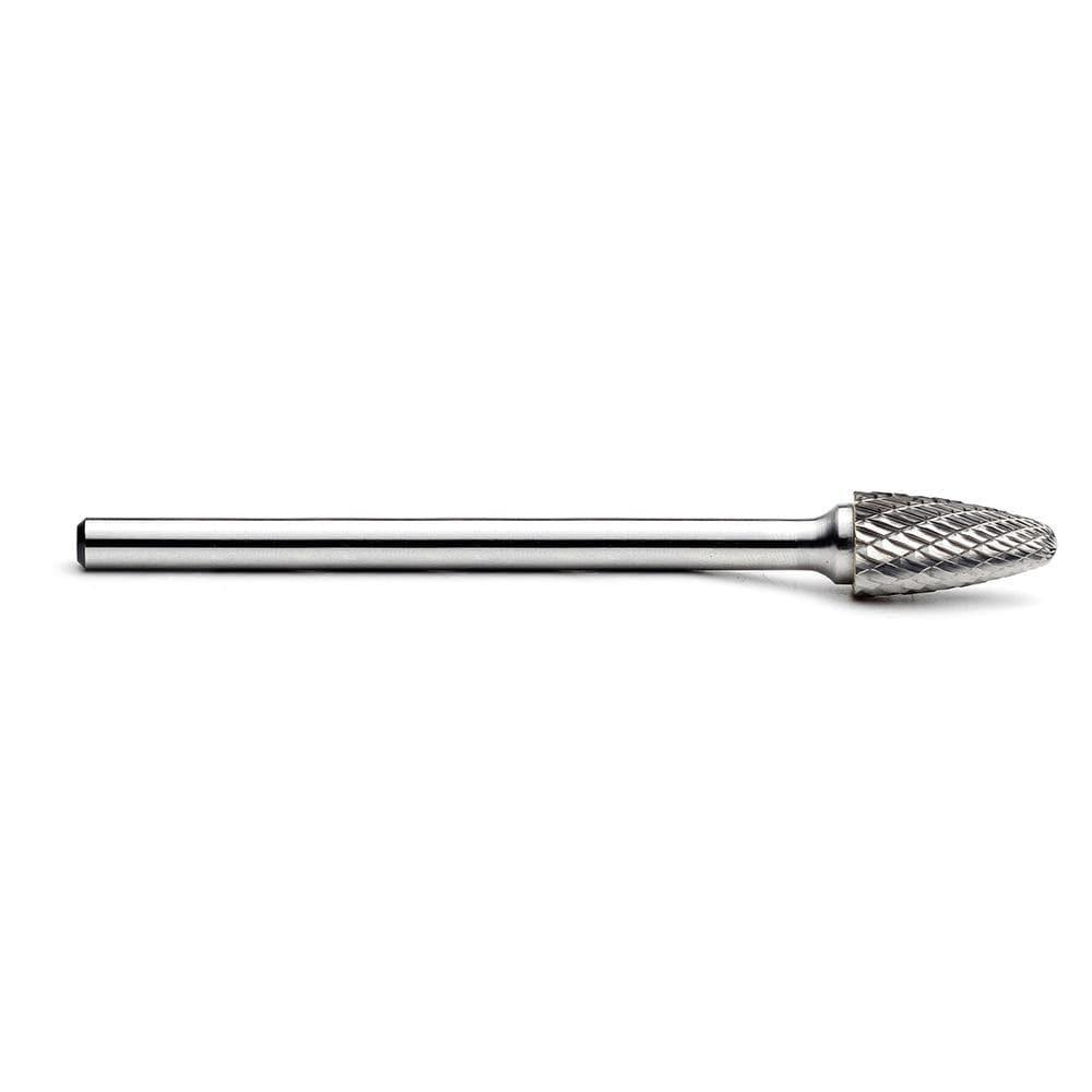 Carbide Burr SF-5L4 Tree Radius End OMNI Range Head D 1/2 x 1L ,1/4 Shank, 4 Inch Full Length - FindBuyTool