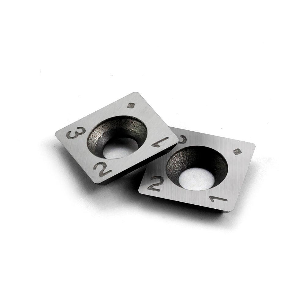 Carbide Insert Knife 12x12x2.2mm-4R0.5 For Spiral Flush Trim Router Bit - FindBuyTool