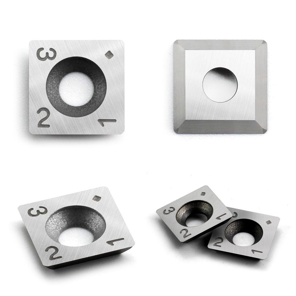 Carbide Insert Knife 12x12x2.2mm-4R0.5 For Spiral Flush Trim Router Bit - FindBuyTool