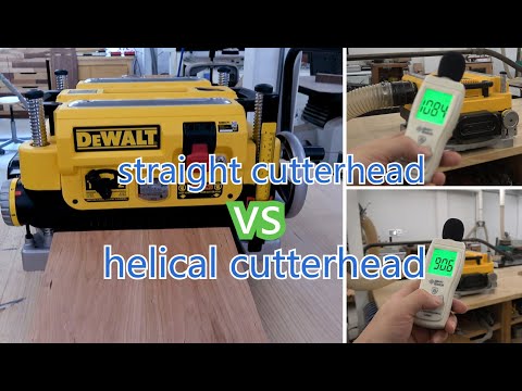 dewalt dw735 helical cutterhead vs original blades