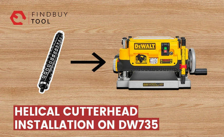 How to Install a Helical Cutterhead on DW735 Planer? - FindBuyTool