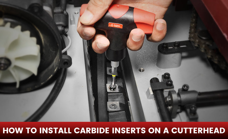 Helical cutterhead insert replacement tutorial