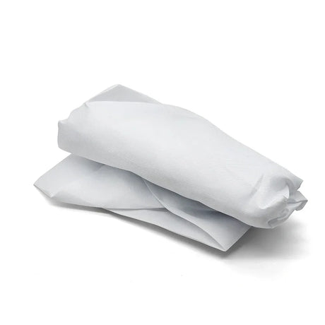 White fabric tool pouch for woodworking projects