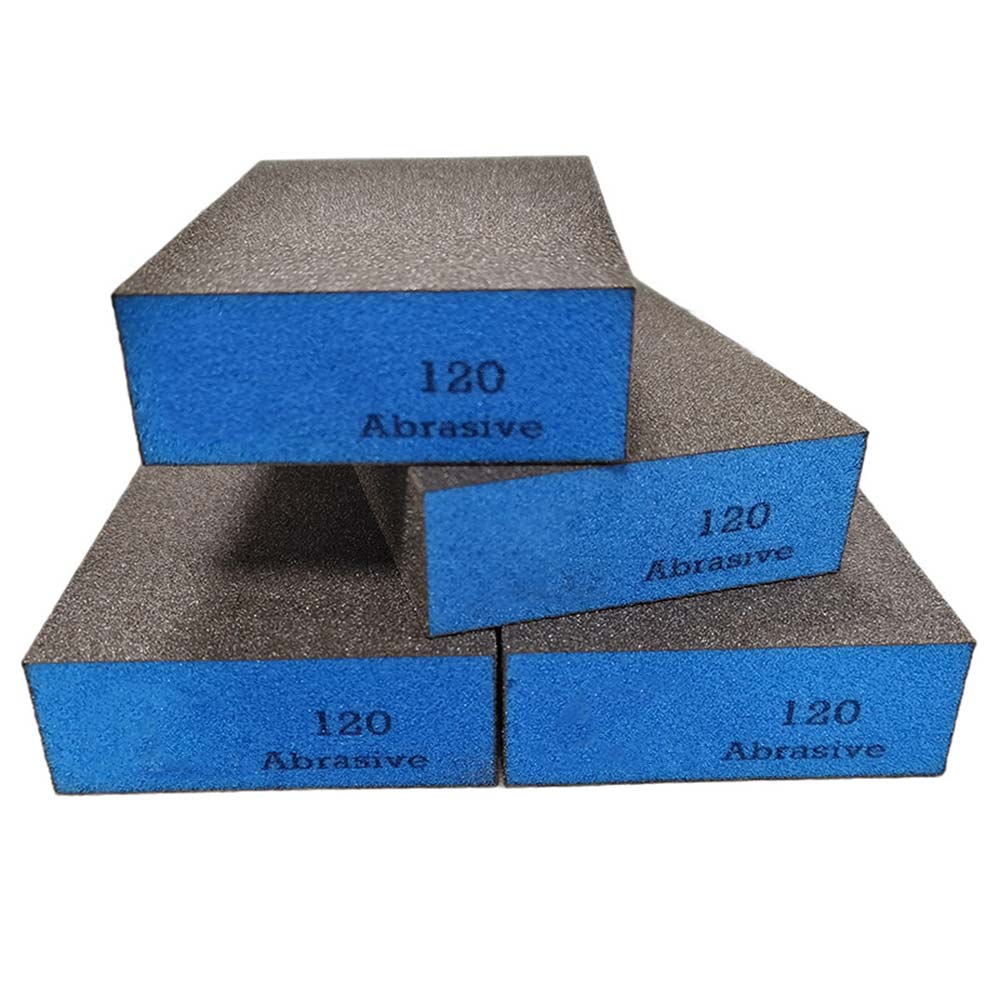 Sanding Sponge Block for Wood Drywall Metal 120x100x13mm, 5PCS