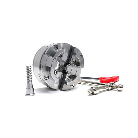 3.75-Inch 4-Jaw Lathe Chuck with 1-Inch x 8TPI Thread - FindBuyTool