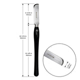 FindBuyTool 38mm Curved Negative Rake Scraper Wood Lathe Tool with dimensions