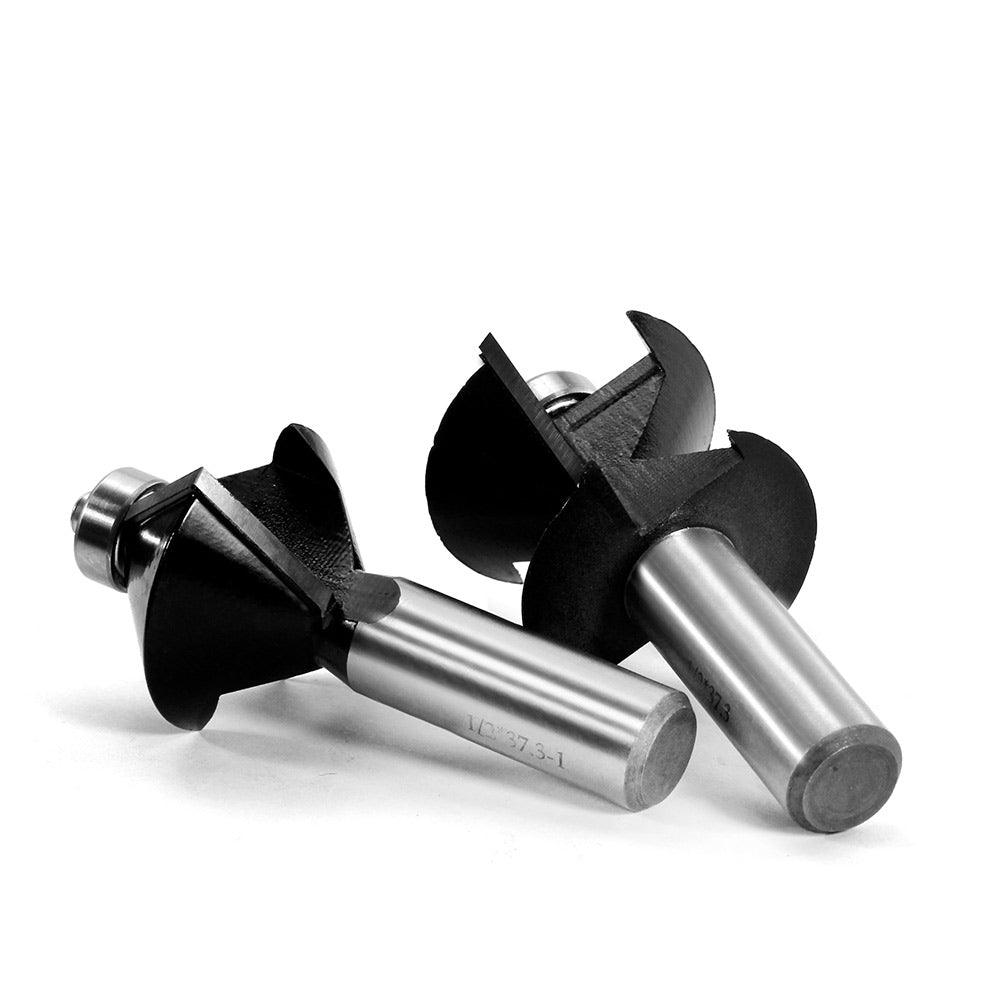 Edge Banding Tongue and Groove V Shape Router Bit Set