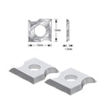 Carbide Insert Knife 12x12x1.5 R1/8" For Corner Rounding Router Bit