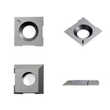 Carbide Insert Knife for Axminster AP330ST Portable Thicknesser 14.3x14.3x2.0mm-60°, 2-Edge, 2-6mm-Slot - FindBuyTool