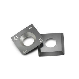 Carbide Insert Knife 15x15x2.5mm-30°-R150-4R0.5 for Helical Cutterhead, 4 Edges - FindBuyTool