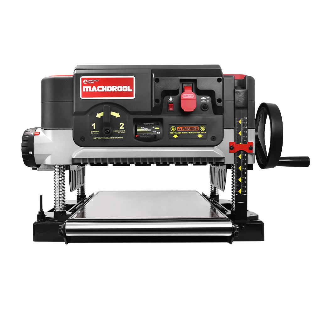 [Pre-Order] Machorool® FB132H 13" 2-Speed Thickness Planer with Helical Cutterhead
