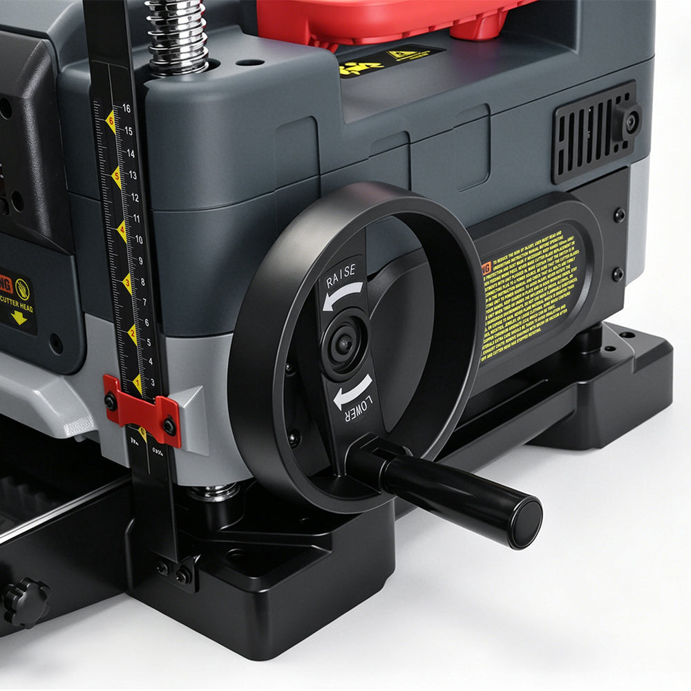 Machorool® FB132H 13" 2-Speed Thickness Planer with Helical Cutterhead - Findbuytool