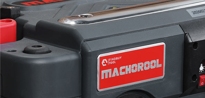 Machorool® FB132H 13" 2-Speed Thickness Planer with Helical Cutterhead - Findbuytool