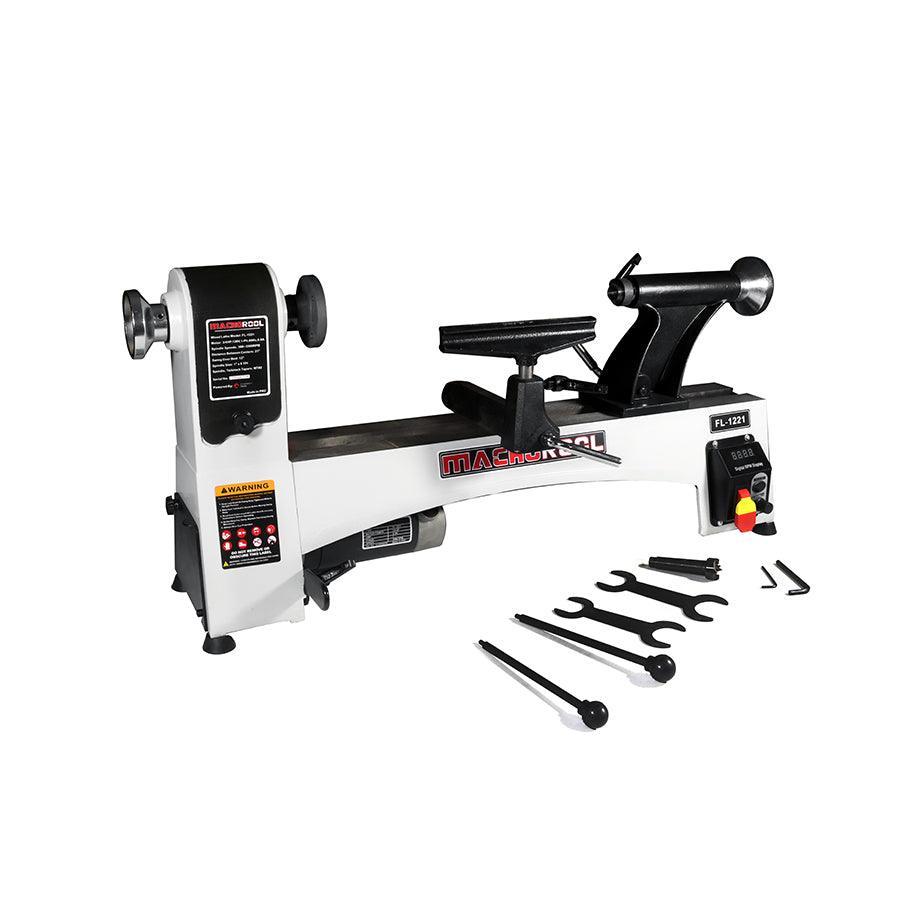 FindBuyTool 12 in. x 21 in. Benchtop Variable Speed Midi Wood Lathe