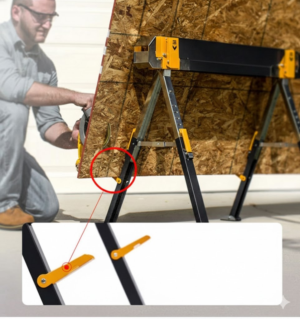Heavy Duty Steel Sawhorse
