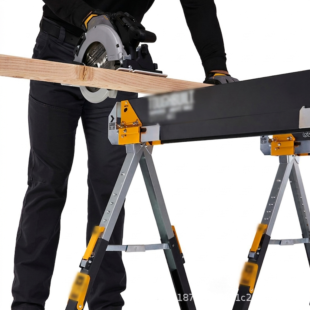 Heavy Duty Steel Sawhorse