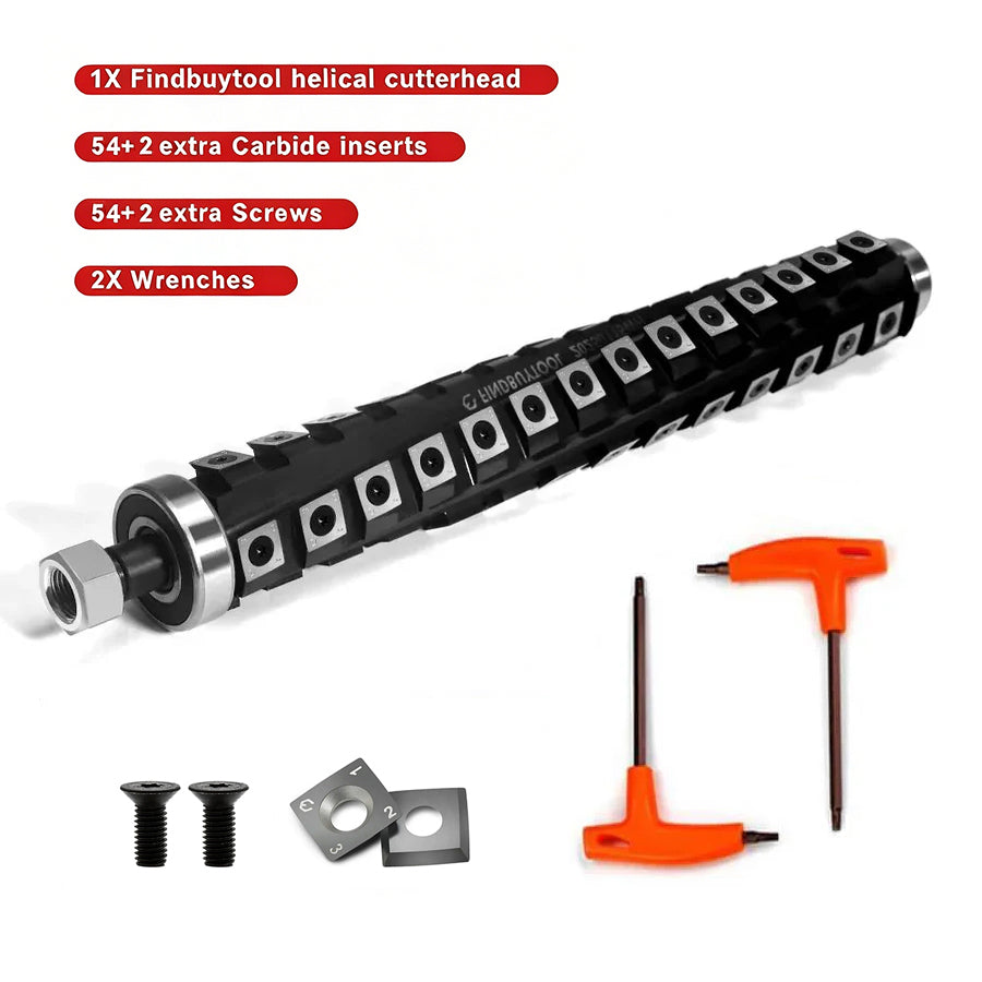 Helical Cutterhead for DeWalt DW734/DW733 /DW733-QS 12-1/2 Inch Thickness Planer - FindBuyTool