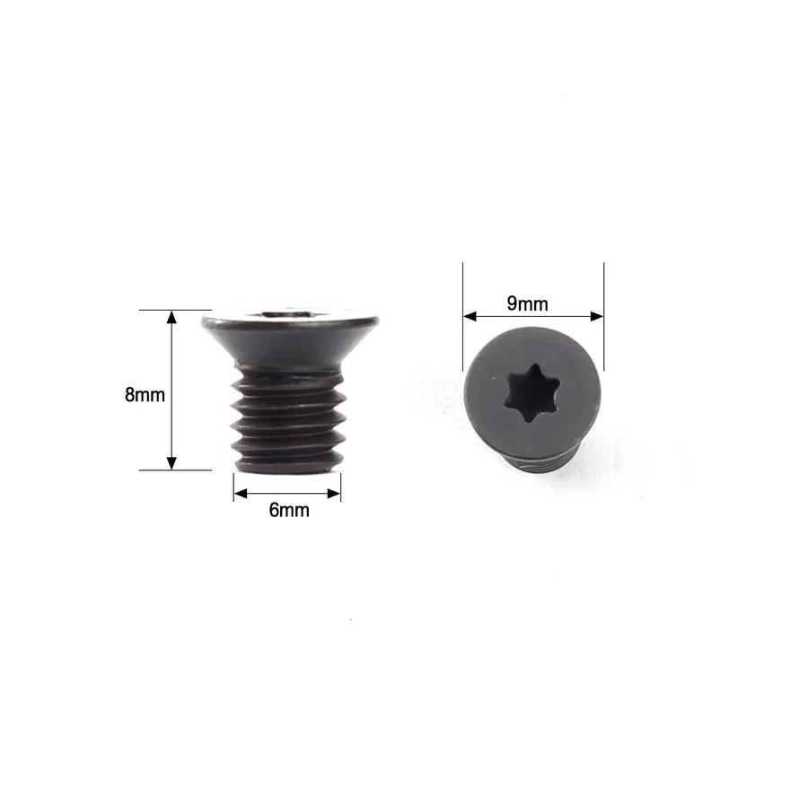 Vis à tête plate torx m6 x 8