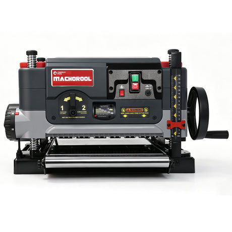 Machorool® FB132H 13" 2-Speed Thickness Planer with Helical Cutterhead