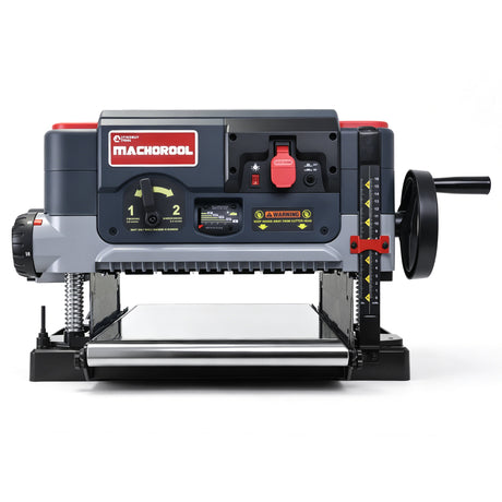 Machorool® FB132H 13" 2-Speed Thickness Planer with Helical Cutterhead - Findbuytool