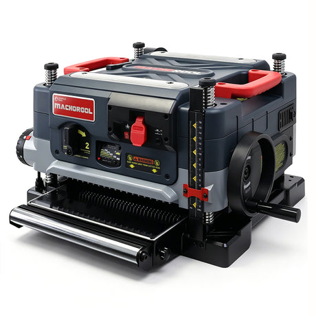 Machorool® FB132H 13" 2-Speed Thickness Planer with Helical Cutterhead - Findbuytool