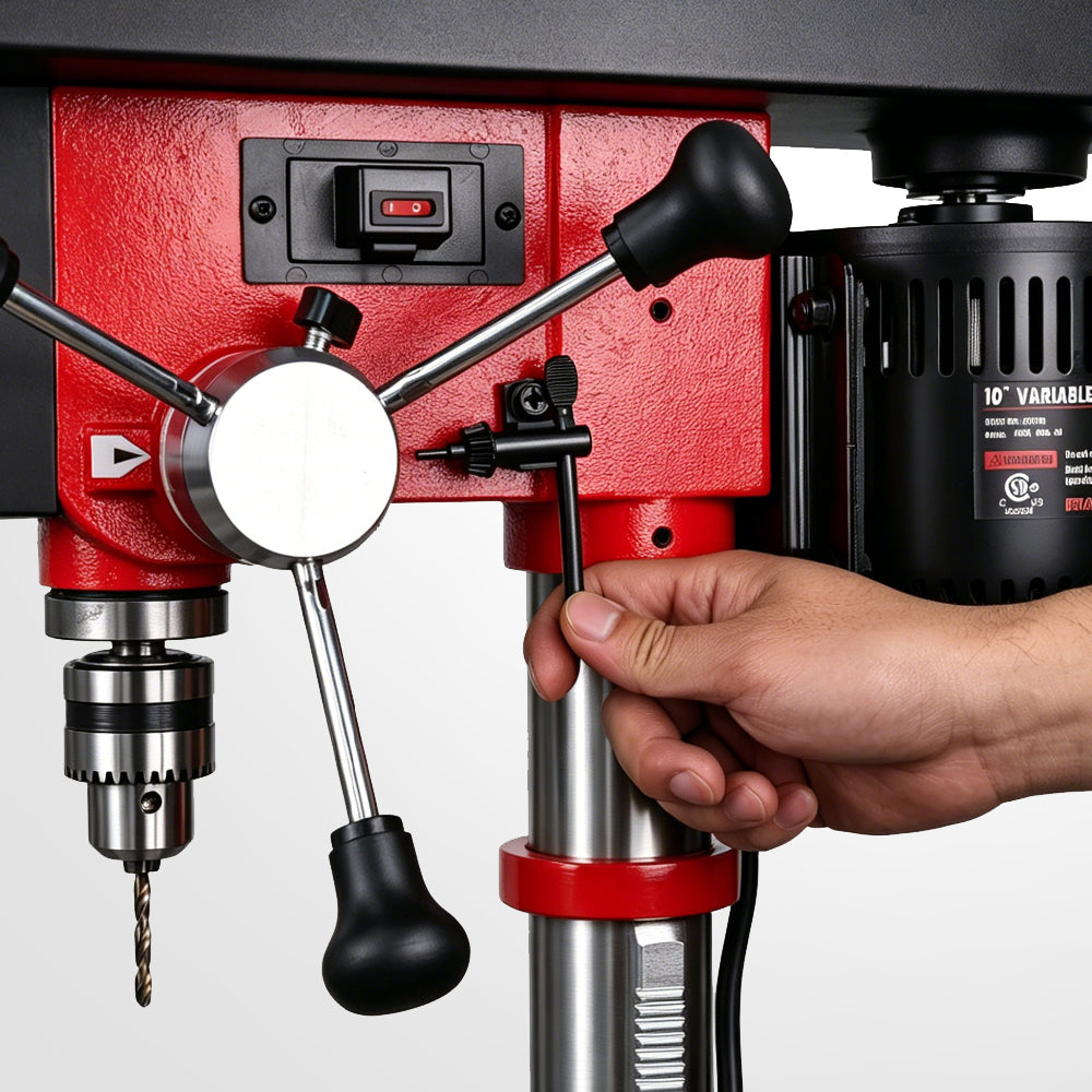 Machorool® FDP101 10" Variable Speed Benchtop Drill Press - FindBuyTool
