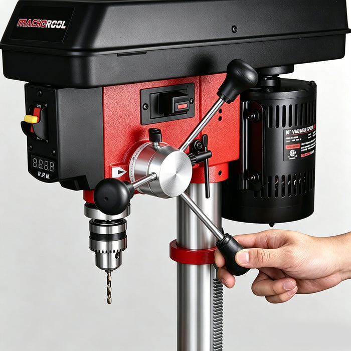 Machorool® FDP101 10" Variable Speed Benchtop Drill Press - FindBuyTool