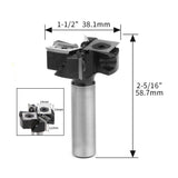 Showboard Surfacing Router Bit 2+2 flautas con inserción de carburo