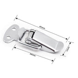 Stainless Steel Padlock Hasp Latch for Box Drawer, 2PK - FindBuyTool