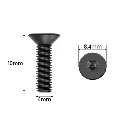 Vis à tête plate torx m4 x 8