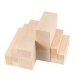 مكعبات خشب الزيزفون لنحت الخشب عبوة من 10 قطع